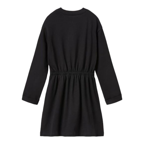ZARA Kids | Black | ELASTIC DRAWCORD STOPPER DRESS - Picture 2 of 5